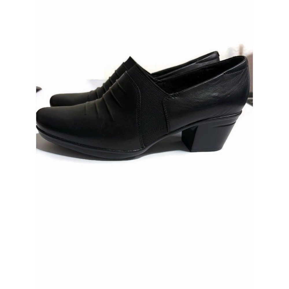 Clarks Collection" Channing Ann" black slip on loafer womens size 11 26130696 - Picture 3 of 8